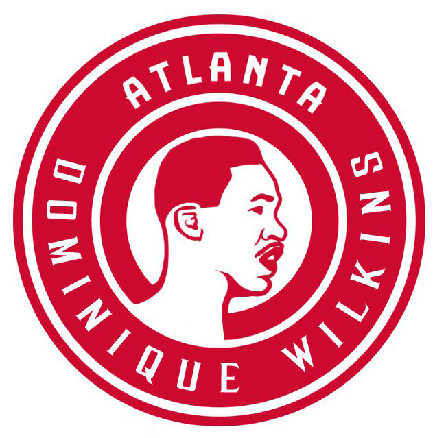 Atlanta Hawks Dominique Wilkins Logo DIY iron on transfer (heat transfer) Atlanta Hawks Dominique Wilkins Logo DIY iron on transfer (heat transfer)
